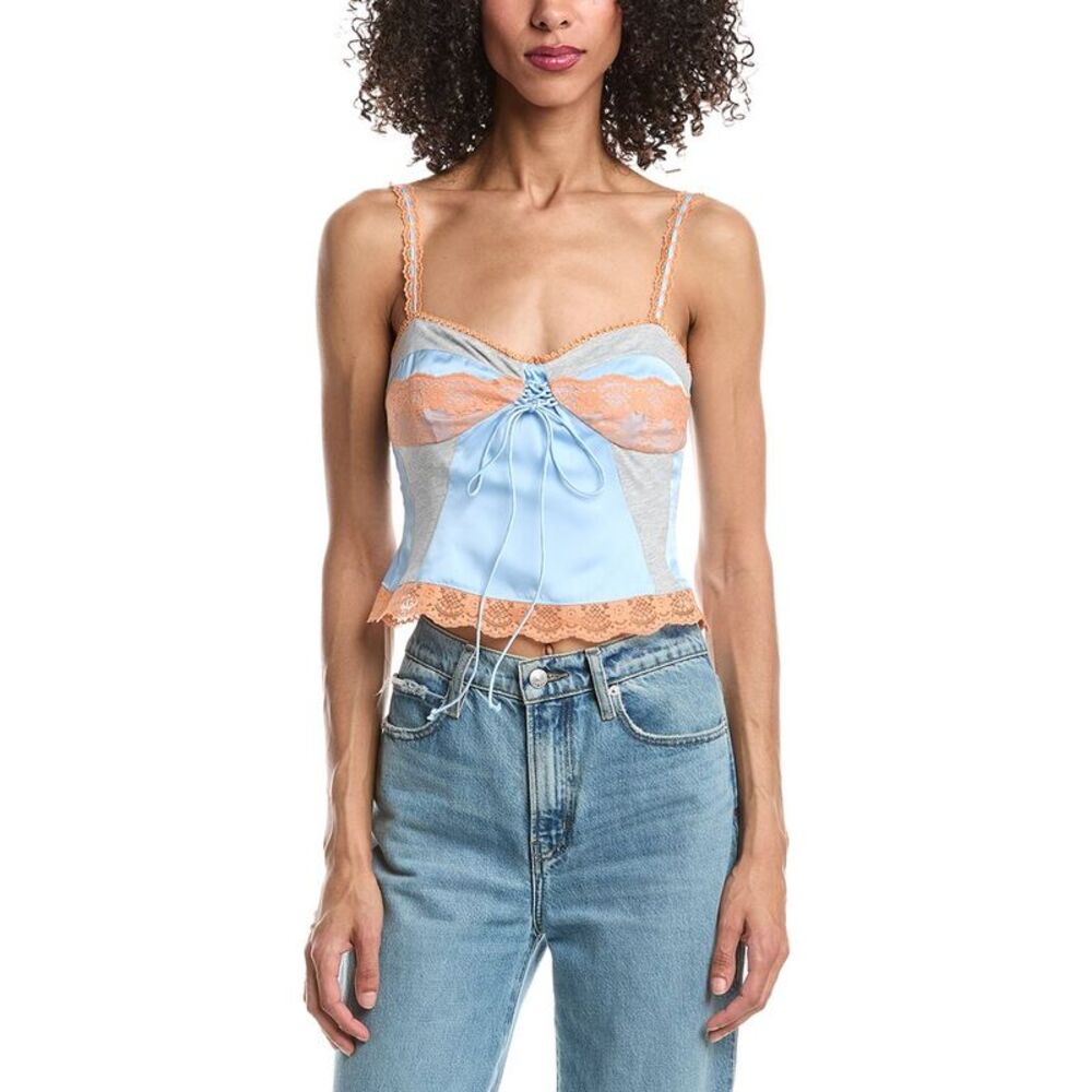 Guizio Womens  Seely Corset Top, Pink